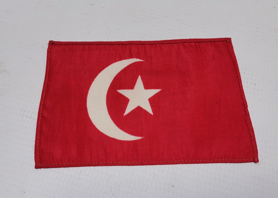 1920 YILI PASİFİK TİCARET FUARI İÇİN ÖZEL YAPILMIŞ OSMANLI DÖNEMİ NADİR BAYRAK