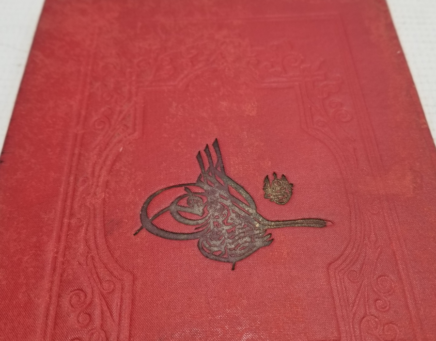 SARAY CİLTLİ OSMANLI DÖNEMİ NADİR BASKI TIP KİTABI