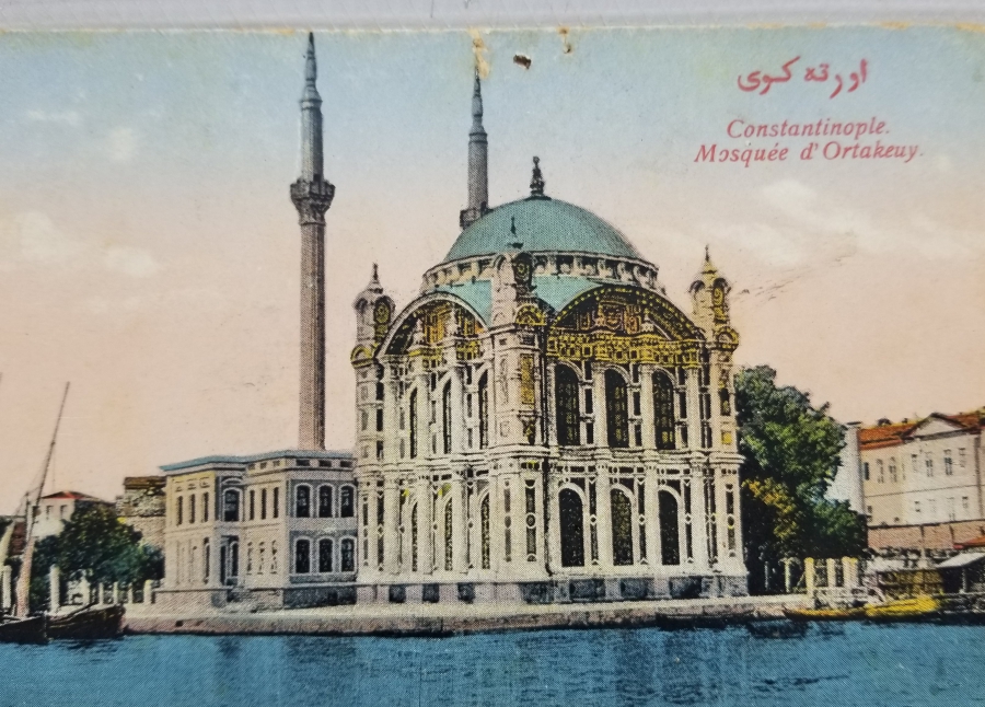 ORTAKÖY CAMİ GÖRSELLİ OSMANLI DÖNEMİ KARTPOSTAL