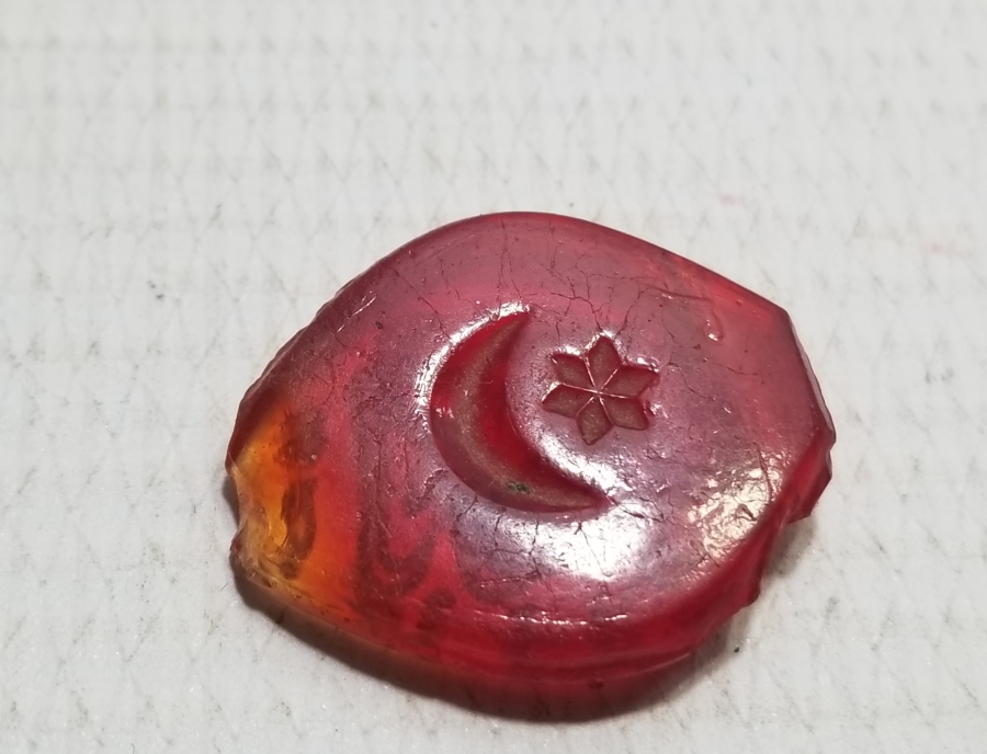 ÜZERİNDE OSMANLICA YADİGAR YAZILI VE AY YILDIZLI OSMANLI DÖNEMİ NADİR KOLYE