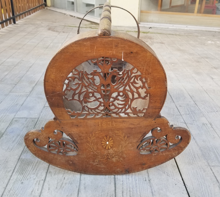 1874 TARİHLİ ÜZERİ İŞLEMELİ NADİR BÜYÜK BOY ERMENİ BEŞİK