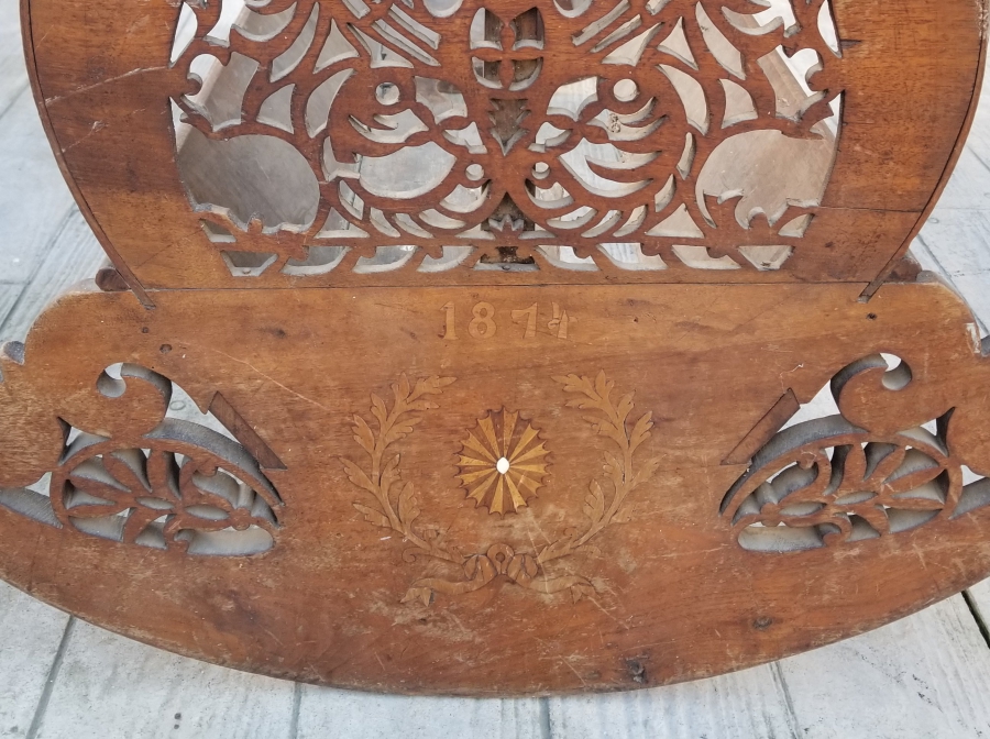 1874 TARİHLİ ÜZERİ İŞLEMELİ NADİR BÜYÜK BOY ERMENİ BEŞİK