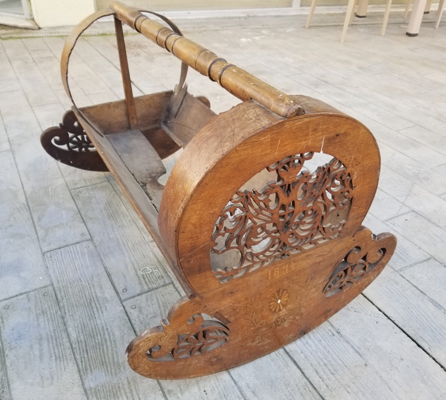 1874 TARİHLİ ÜZERİ İŞLEMELİ NADİR BÜYÜK BOY ERMENİ BEŞİK