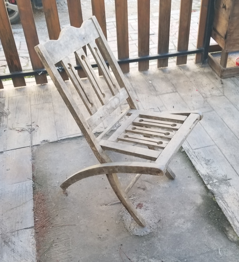 OSMANLI DÖNEMİ EL YAPIMI AHŞAP KATLAMALI SANDALYE