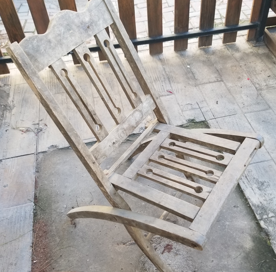 OSMANLI DÖNEMİ EL YAPIMI AHŞAP KATLAMALI SANDALYE