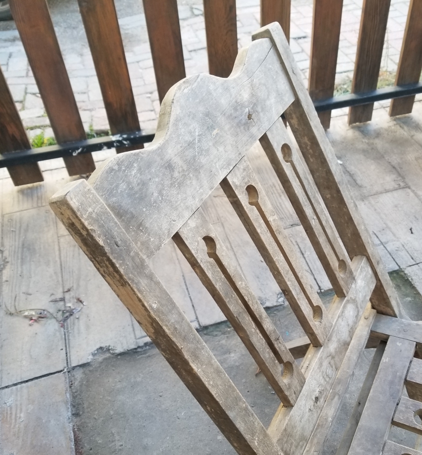 OSMANLI DÖNEMİ EL YAPIMI AHŞAP KATLAMALI SANDALYE