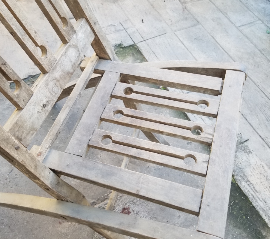 OSMANLI DÖNEMİ EL YAPIMI AHŞAP KATLAMALI SANDALYE