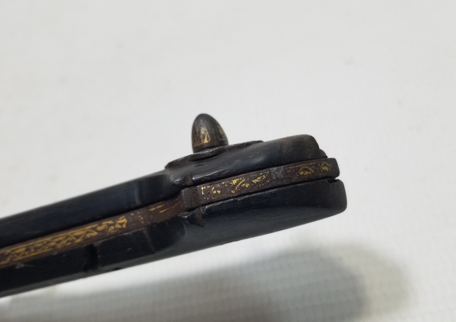 ÜZERİ ALTIN ÇAKMA İŞÇİLİKLİ DEV BOYDA NADİR ÇERKES KAMASI