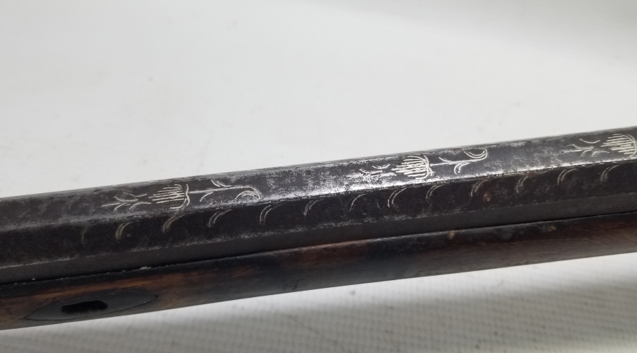 NAMLUSU BOYDAN BOYA GÜMÜŞ ÇAKMA İŞÇİLİKLİ NADİR OSMANLI DÖNEMİ KALE TÜFEĞİ