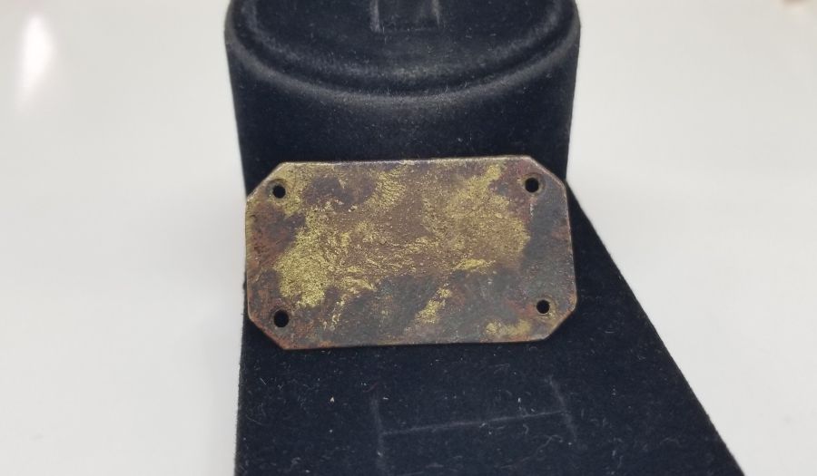 OSMANLICA KASTAMONU YAZILI NADİR VİLAYET ÇALIŞANI YAKA PLAKASI