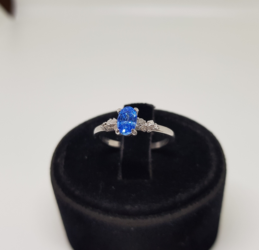 SAFİR VE PIRLANTA TAŞLI YÜZÜK