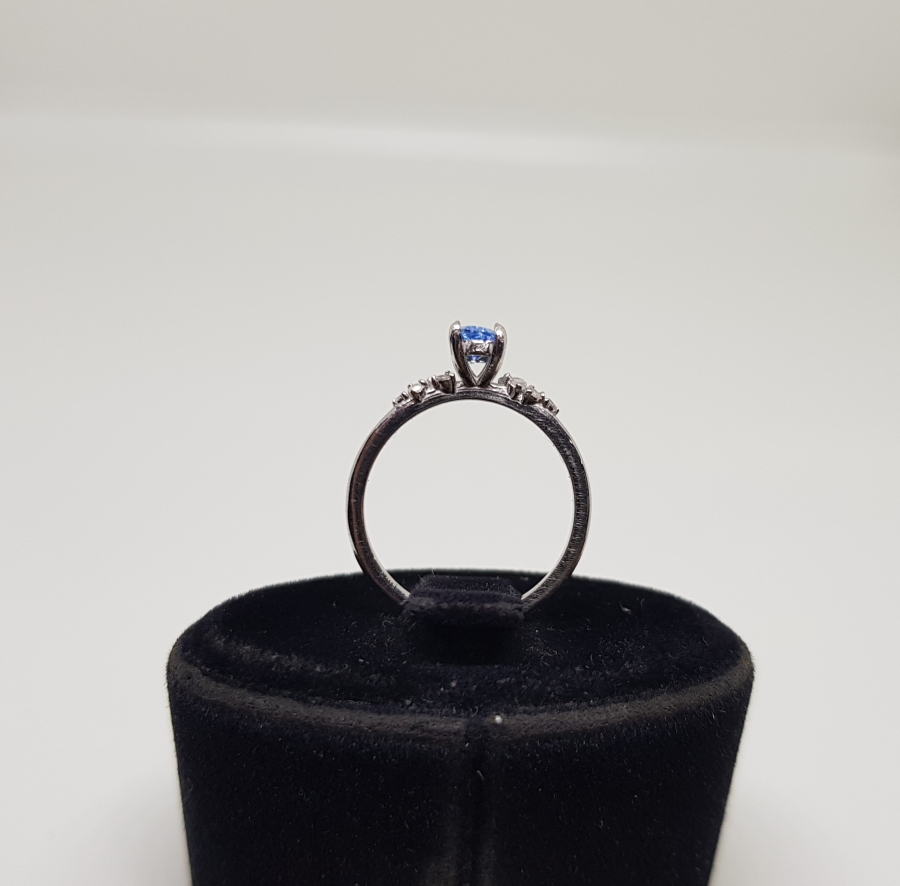 SAFİR VE PIRLANTA TAŞLI YÜZÜK