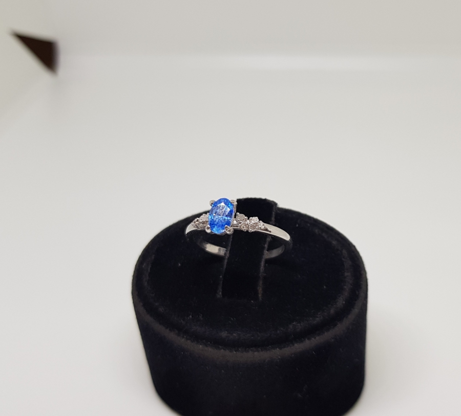 SAFİR VE PIRLANTA TAŞLI YÜZÜK