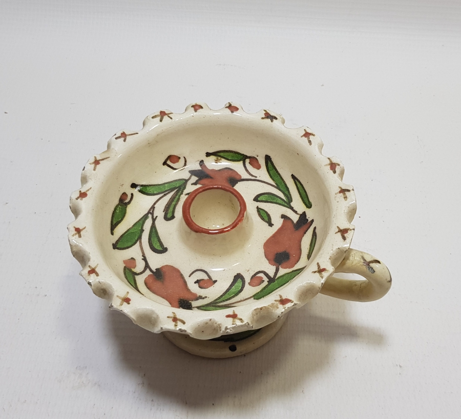 OSMANLI DÖNEMİ KÜTAHYA YAPIMI EL MUMLUĞU