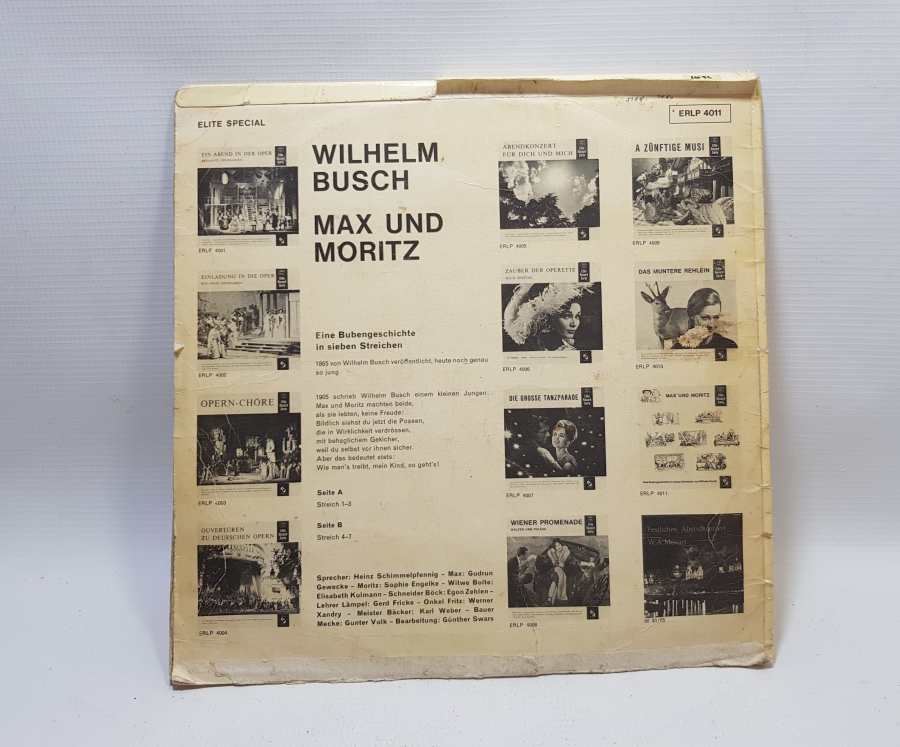 ORİJİNAL KABINDA ALMAN LONG PLAY PLAK