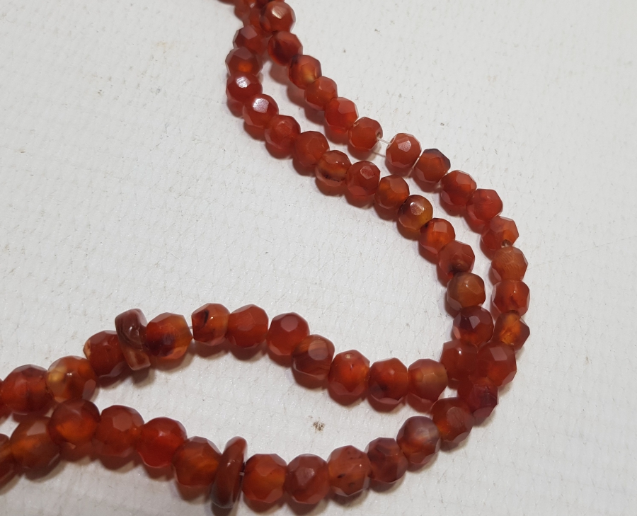 OSMANLI DÖNEMİ FASETA KESİMLİ BAL AKİK NAMAZ TESPİHİ