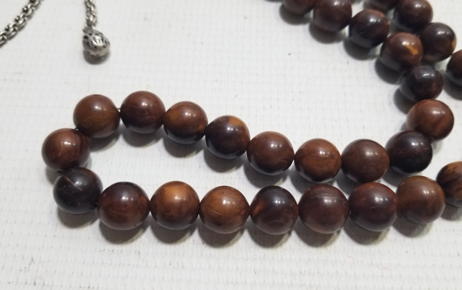 KEMANE TORNA YAPIMI GÜMÜŞ PÜSKÜLLÜ BÜYÜK BOY KUKA TESPİH