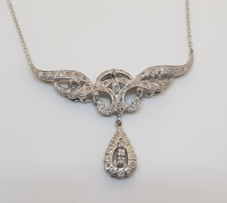 PIRLANTA TAŞLI ÖZEL YAPIM GERDANLIK - KOLYE