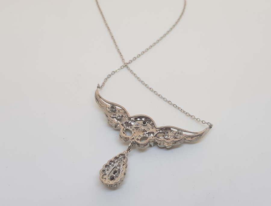 PIRLANTA TAŞLI ÖZEL YAPIM GERDANLIK - KOLYE