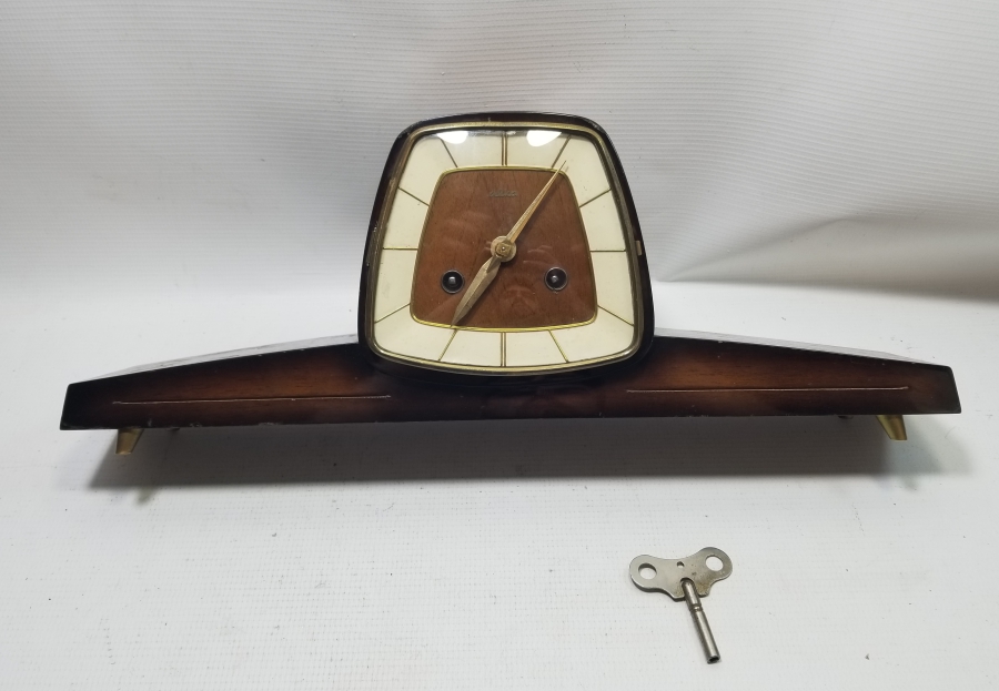 ORİJİNAL ANAHTARIYLA ANTİKA ŞÖMİNE SAATİ