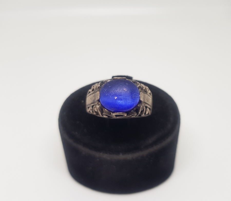 LAPİS TAŞLI ÖZEL YAPIM GÜMÜŞ YÜZÜK