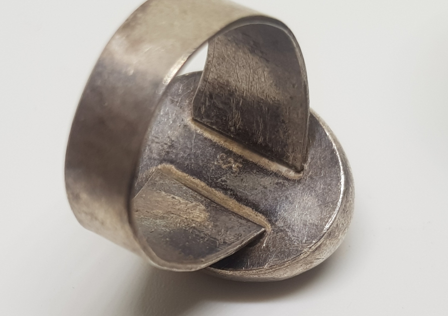 BAL AKİK TAŞLI ÖZEL YAPIM GÜMÜŞ YÜZÜK