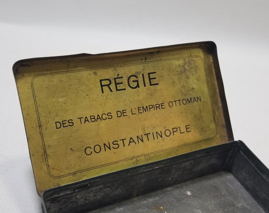 ÜZERİ OSMANLICA YAZILI VE DEVLET ARMALI OSMANLI DÖNEMİ SİGARA KUTUSU