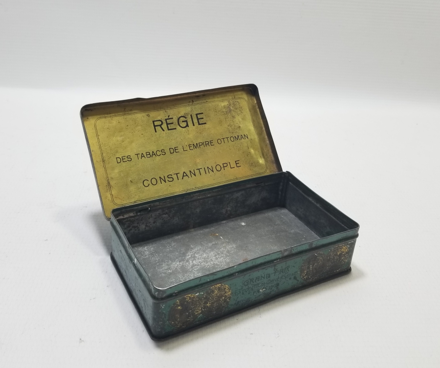 ÜZERİ OSMANLICA YAZILI VE DEVLET ARMALI OSMANLI DÖNEMİ SİGARA KUTUSU