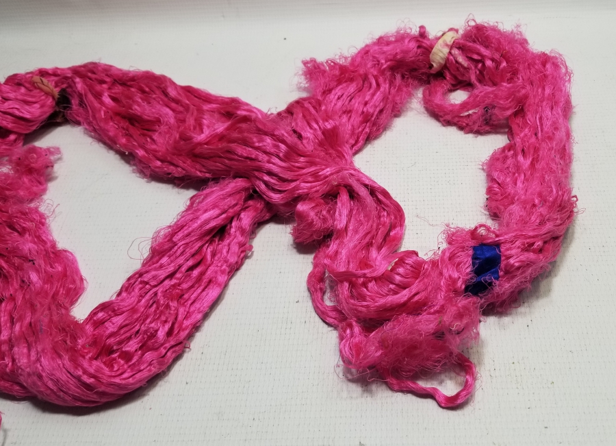 OSMANLI DÖNEMİ KÖK BOYALI NADİR İPEK KULLANILMAMIŞ İPLİK