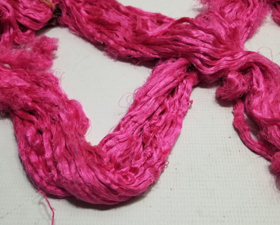 OSMANLI DÖNEMİ KÖK BOYALI NADİR İPEK KULLANILMAMIŞ İPLİK