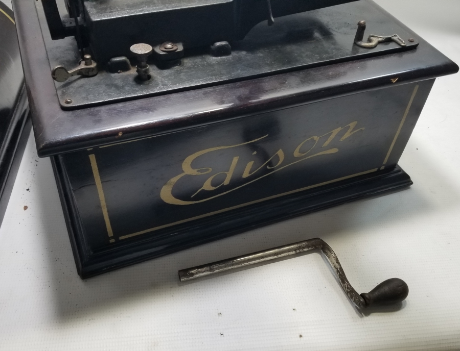 EDİSON MARKA ÇOK NADİR OSMANLI DÖNEMİ FONOGRAF GRAMAFONU