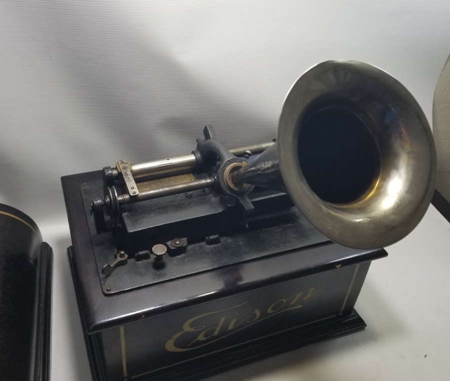 EDİSON MARKA ÇOK NADİR OSMANLI DÖNEMİ FONOGRAF GRAMAFONU