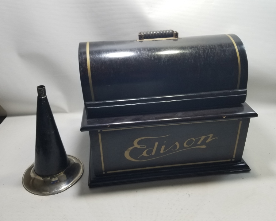 EDİSON MARKA ÇOK NADİR OSMANLI DÖNEMİ FONOGRAF GRAMAFONU