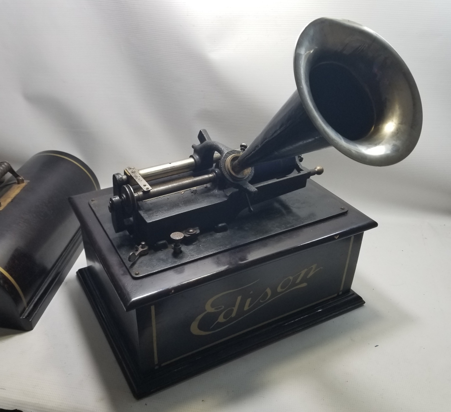 EDİSON MARKA ÇOK NADİR OSMANLI DÖNEMİ FONOGRAF GRAMAFONU