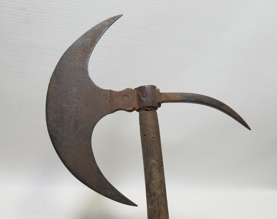 NADİR TİPTE ÜZERİ YAZILI OSMANLI DÖNEMİ YENİÇERİ SAVAŞ TEBERİ