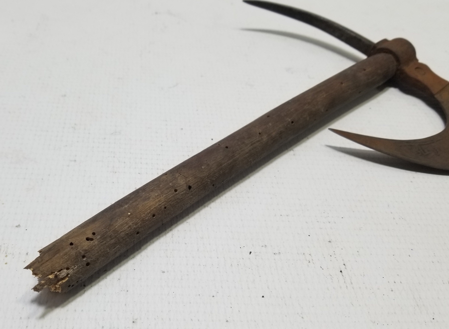 NADİR TİPTE ÜZERİ YAZILI OSMANLI DÖNEMİ YENİÇERİ SAVAŞ TEBERİ