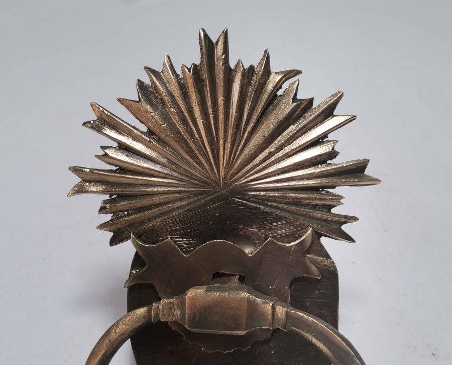 ÜZERİNDE OSMANLI SALTANAT ŞEMSESİ BULUNAN ABDÜLMECİD HAN DÖNEMİ NADİR KAPI TOKMAĞI