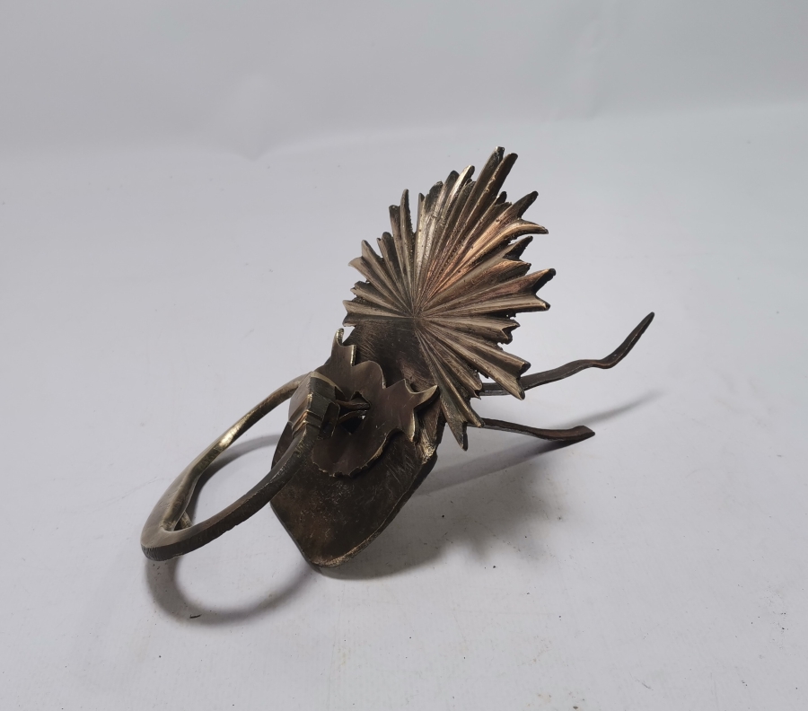 ÜZERİNDE OSMANLI SALTANAT ŞEMSESİ BULUNAN ABDÜLMECİD HAN DÖNEMİ NADİR KAPI TOKMAĞI