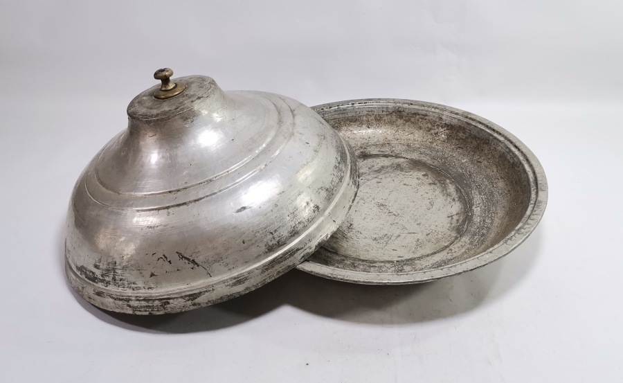 OSMANLI DÖNEMİ DEV BOYDA KAPAKLI BAKIR LENGER