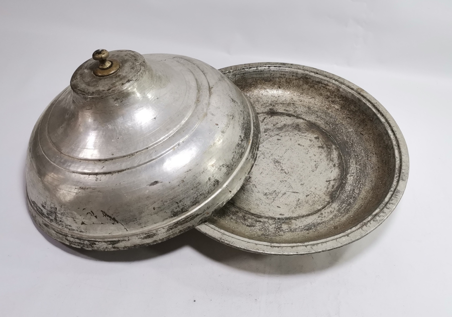 OSMANLI DÖNEMİ DEV BOYDA KAPAKLI BAKIR LENGER