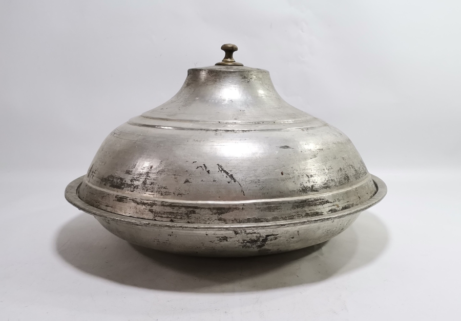 OSMANLI DÖNEMİ DEV BOYDA KAPAKLI BAKIR LENGER