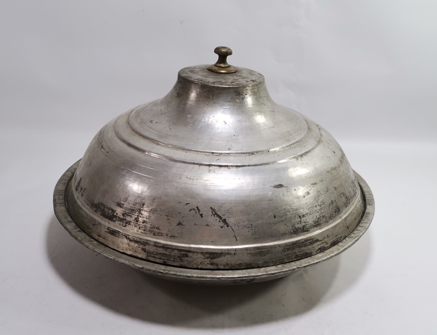 OSMANLI DÖNEMİ DEV BOYDA KAPAKLI BAKIR LENGER