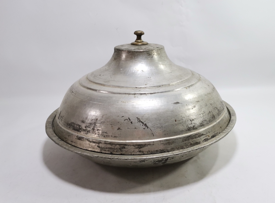 OSMANLI DÖNEMİ DEV BOYDA KAPAKLI BAKIR LENGER