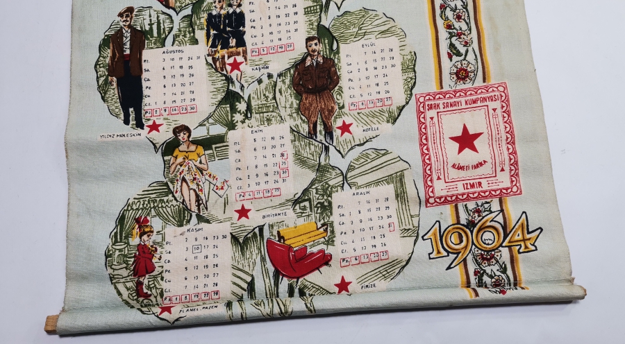 1964 YILI ALAMET-İ FARİKA ŞARK SANAYİ KUMPANYASI - İZMİR BEZ TAKVİM