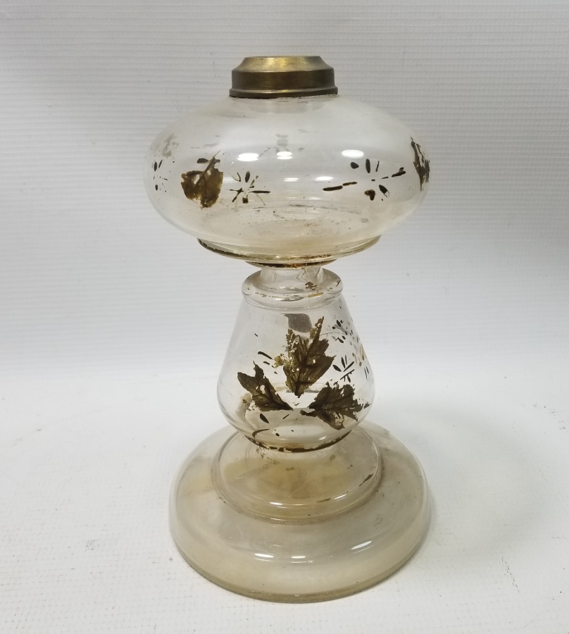 ÜZERİ EL BOYAMA İŞÇİLİKLİ OSMANLI DÖNEMİ KOPARMA GAZ LAMBASI