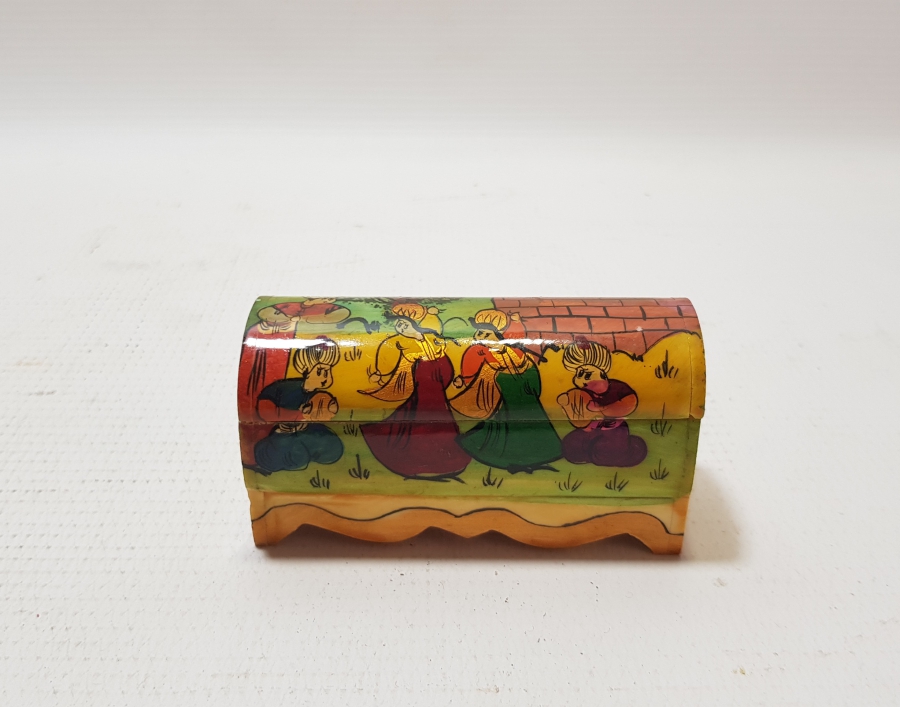 EL BOYAMA İŞÇİLİKLİ ÖZEL YAPIM KAPAKLI KEMİK KUTU