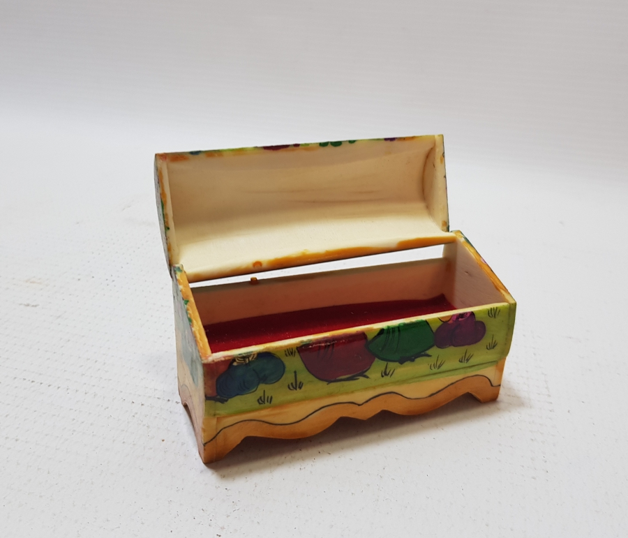 EL BOYAMA İŞÇİLİKLİ ÖZEL YAPIM KAPAKLI KEMİK KUTU