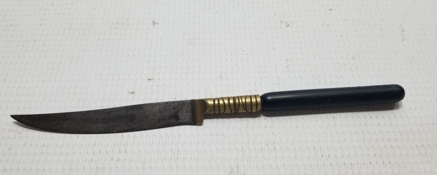 ALTIN ÇAKMA İŞÇİLİKLİ OSMANLI DÖNEMİ BURSA YAZILI NADİR HATTAT BIÇAĞI