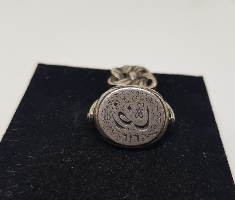 ÜÇ YÜZÜ YAZILI OSMANLI DÖNEMİ GÜMÜŞ DÖNERLİ MÜHÜR