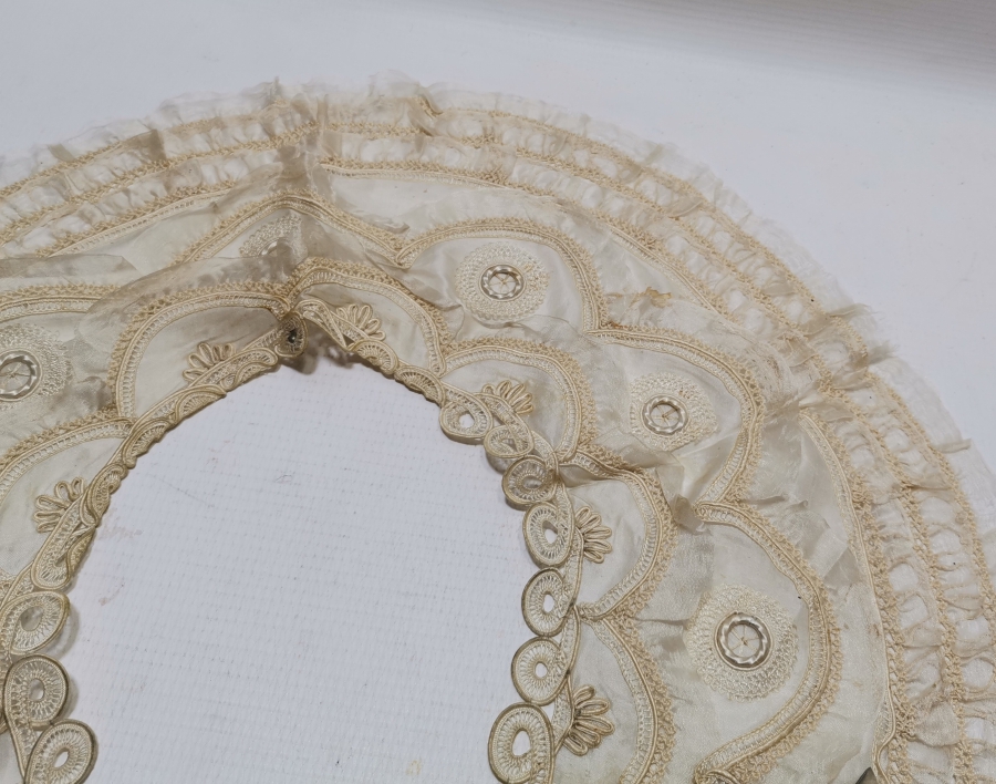 OSMANLI DÖNEMİ İPEK GECELİK YAKASI